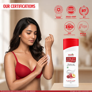 Multani Naturals Fruit Body Lotion with aloevera juice & papaya | for soft smooth skin