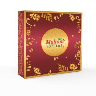 Multani Naturals Beauty Gift Set (5 in 1) | Sandalwood & Kesar Moisturizer, Gold Face Wash, Mix Fruit Cream, Aloe Vera Soap & Lavender Body Wash | Complete Skin Care Combo for Men & Women