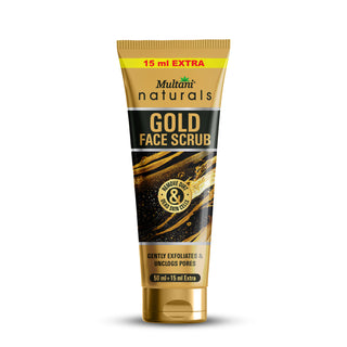Multani Naturals Gold Face Scrub | For Gently Exfoliates & Unclogs Pores