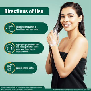 Multani Naturals Greentea & Aloevera Hair Conditioner || For Reducing Hair Fall | Improving Hair Texture | Strenghtening Hair Strands | Dermatologically Tested | SLS & paraben Free | Suitable For All Hair Types