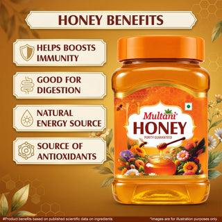 Multani Honey  | No Sugar Added | Helps boost immunity, supports digestion