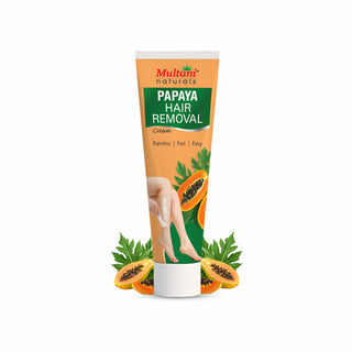 Multani Naturals Papaya Hair Removal Cream | Painless & Easy Cream