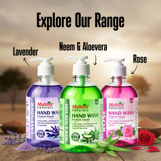 Multani Naturals Hand Wash Sandalwood | Clean Hands,| Refreshing feel with the soothing fragrance of Sandalwood | 99.9% Germ Protection