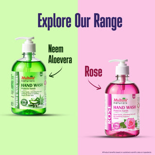 Multani Naturals Lavender Hand Wash | Gentle Hand Cleanser with Natural Ingredients | Germ Protection Liquid Hand Wash