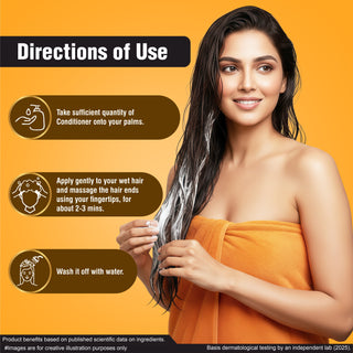 Multani Naturals Henna & Tulsi Hair Conditioner | For Silkier & Denser Hair | Improves Hair Texture| For Frizz Free & Dandruff Control | SLS & Paraben Free | Dermatologically Tested