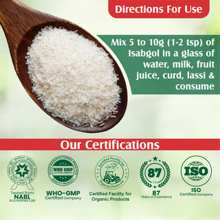 Multani Essentials Isabgol  | Natural High Fiber | Helps Manage Constipation, Gut Health And Irritable Bowel Syndrome | Chemical Free | No Added Sugar Or Artificial Flavour | 100% Isabgol | Bowel Movement | Digestion & Gut Health