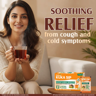 Multani Kuka Sip Instant Kadha Granules | Ayurvedic Relief Drink for Cough & Cold | 12+ Natural Actives