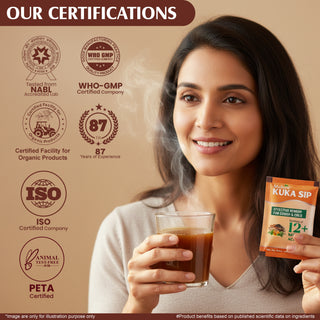 Multani Kuka Sip Instant Kadha Granules | Ayurvedic Relief Drink for Cough & Cold | 12+ Natural Actives