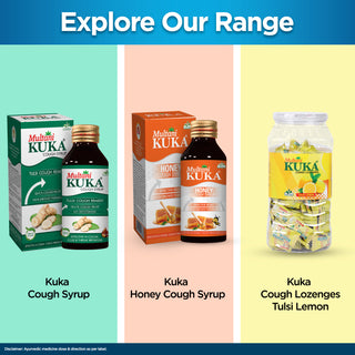 Multani Kuka Tulsi Cough Liquid Remedy Sugar Free Safe for Diabetics | For Sore Throat & Irritating Cough