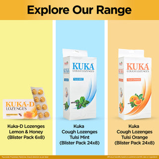 Multani Kuka Cough Lozenges 192 Strips | For Sore Throat & Irritating Cough - 24X8 Strips