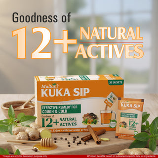 Multani Kuka Sip | Ayurvedic Relief Drink for Cough & Cold | 12+ Natural Actives
