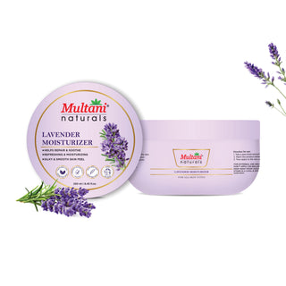Multani Naturals Lavender Moisturizer 250 ML | Helps Repair & Soothe | Refreshing, Moisturizing | Silky & Smooth Skin Feel