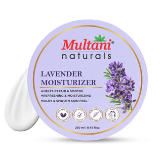 Multani Naturals Lavender Moisturizer 250 ML | Helps Repair & Soothe | Refreshing, Moisturizing | Silky & Smooth Skin Feel