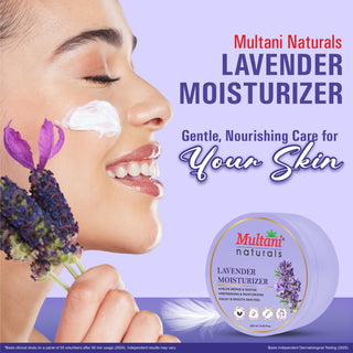 Multani Naturals Lavender Moisturizer 250 ML | Helps Repair & Soothe | Refreshing, Moisturizing | Silky & Smooth Skin Feel