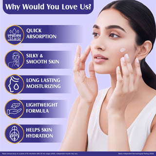 Multani Naturals Lavender Moisturizer | Instant Skin Hydration | Improved Skin Texture | Hydrate Your Skin Within 30 Minutes of Application