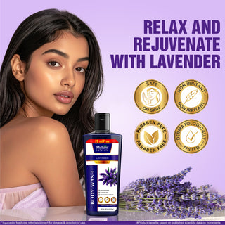 Multani Naturals  Lavender  Body Wash | Skin Soothing |Cleanse Skin | Moisturize & Hydrate |