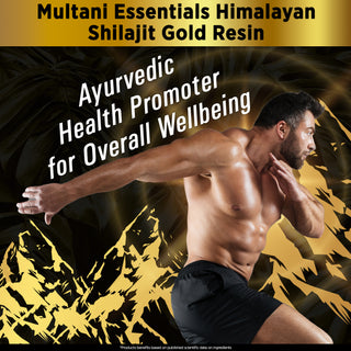 Multani Shilajeet Gold Capsule & Himalayan Shilajit Gold Resin Combo  | For Youthful Living, Stamina & Endurance | Boosts Muscle Repair & Recovery, Relieves Joint Pain