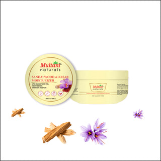 Multani Naturals Sandalwood & Kesar Moisturizer | Help In Soothes Skin & Radiant Skin Feel | Suitable for All Skin Types