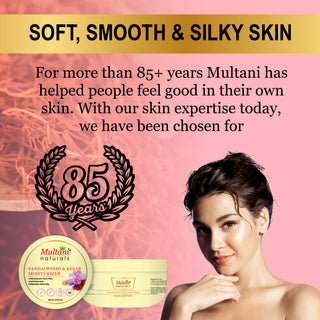 Multani Naturals Sandalwood & Kesar Moisturizer | Help In Soothes Skin & Radiant Skin Feel | Suitable for All Skin Types