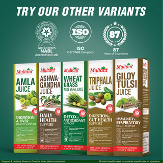 Multani Aloe Vera Juice 1 Litre | Natural & Pure | No Added Sugar | Herbal Wellness Drink