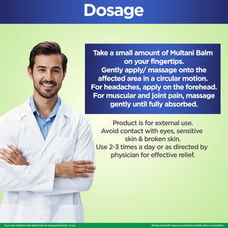 Multani Triple Action Balm | Multi-Propose Pain Relief Balm - 20gm