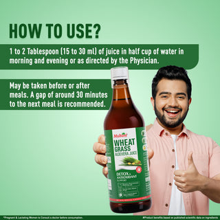 Multani Naturals Wheatgrass Aloe vera Juice 1L - Help's to Detoxify the Liver, Cleanse the Digestive System, Boost Metabolism & Purify Blood