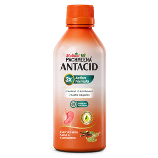 Multani Pachmeena Antacid | Anti-Flatulent Syrup | Soothes Indigestion & Acidity | Sugar-Free Digestive Suspension