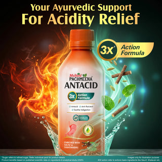Multani Pachmeena Antacid | Anti-Flatulent Syrup | Soothes Indigestion & Acidity | Sugar-Free Digestive Suspension