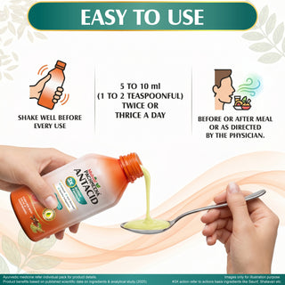 Multani Pachmeena Antacid | Anti-Flatulent Syrup | Soothes Indigestion & Acidity | Sugar-Free Digestive Suspension