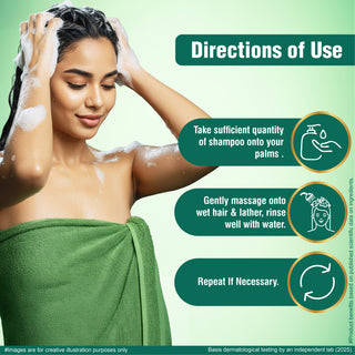 Multani Naturals Neem & Aloe Vera Shampoo | Anti-Dandruff & Scalp Cooling | Strengthens Hair Roots | Supports Scalp Health| SLS & Paraben Free | Dermatologically Tested| For All Hair Types