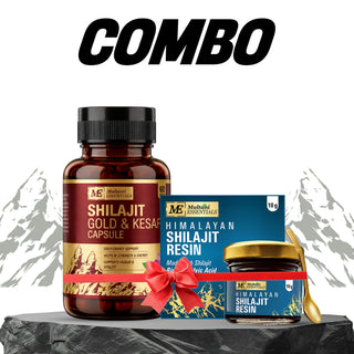 Multani Shilajit Power Combo |Gold Capsules |Himalayan Resin for Ultimate Energy, |Stamina | Vitality