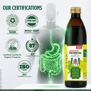 Multani Pachmeena Tonik Digestive Syrup | Relief From Acidity & Abdonimal Discomfort