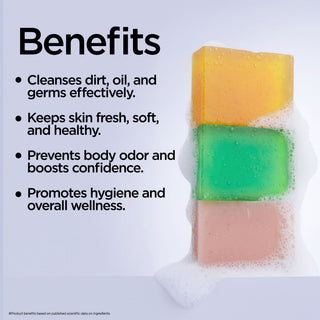 Multani Naturals Paraben & Mineral Oil Free Soaps 1250 GM | Natural Handmade Bathing Bar for Glowing Skin | Everyday Care | Suitable for All Skin Types