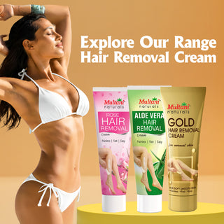 Multani Naturals Papaya Hair Removal Cream | Painless & Easy Cream