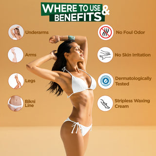 Multani Naturals Papaya Hair Removal Cream | Painless & Easy Cream