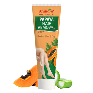 Multani Naturals Papaya Hair Removal Cream | Painless & Easy Cream