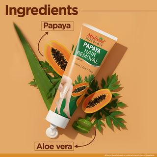 Multani Naturals Papaya Hair Removal Cream | Painless & Easy Cream