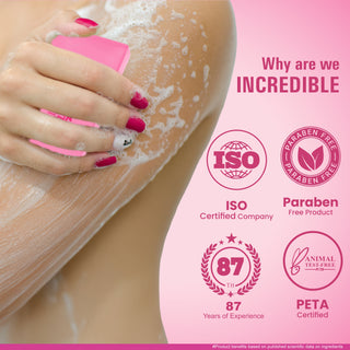 Multani Naturals Rosewater Soap I Ayurvedic Bath Soap for Men & Women | Handmade Herbal Soap Bar with Rose Water & Glycerin | Helps Sooth & Calm Irritated Skin, Hydrate & Softens Skin and Reduces Wrinkles & Fine Lines with Each Use