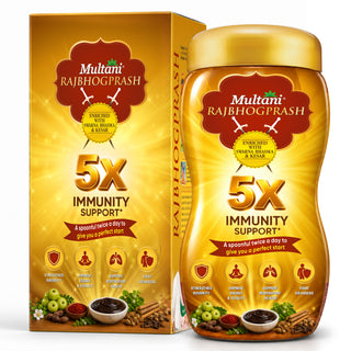 Multani Rajbhogprash Chyawanprash 5X Immunity Support* Enriched with Swarna Bhasma & Kesar for Boosting Immunity