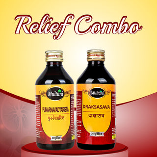 Multani Ayurvedic Punarnavadyarista & Drakshasava Combo | For Kidney, UTI & Digestive Wellness