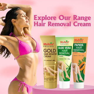 Multani Naturals Rose Hair Removal Cream | Painless & Easy Hair Removal Cream