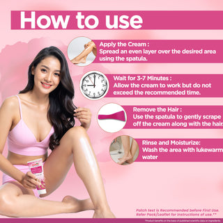 Multani Naturals Rose Hair Removal Cream | Painless & Easy Hair Removal Cream