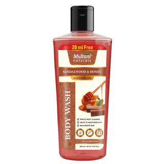 Multani Naturals Sandalwood & Honey Body Wash | Gentle Body Cleanser| Helps To Moisturize Skin | Rejuvenate Skin ||