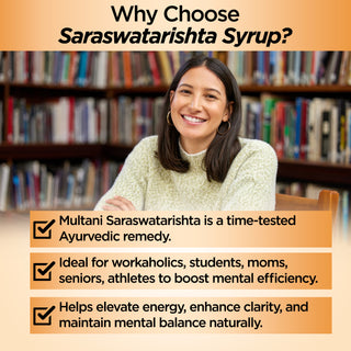 Multani Ayurvedic Saraswatarishta Syrup | Increase Concentration Power & Memory