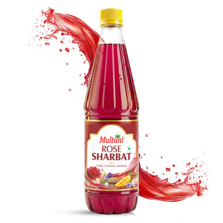 Multani Rose Sharbat | Natural refreshing drink enriched with Saunf, Rose, Mango, Khas, Nilofar, Banafsha & Shankhpushpi | Instant summer drink