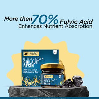 Multani Essentials Himalayan Shilajit Resin with Ashwagandha, Gokhru, Haldi, Safed Musli | Supports Stamina & Rejuvenation | More Than 70% Fulvic Acid