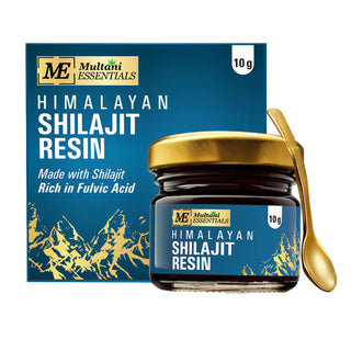 Multani Essentials Himalayan Shilajit Resin with Ashwagandha, Gokhru, Haldi, Safed Musli | Supports Stamina & Rejuvenation | More Than 70% Fulvic Acid