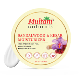 Multani Naturals Sandalwood & Kesar Moisturizer | Help In Soothes Skin & Radiant Skin Feel | Suitable for All Skin Types