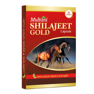 Multani Shilajeet Gold Capsule | For Youthful Living, Stamina & Endurance
