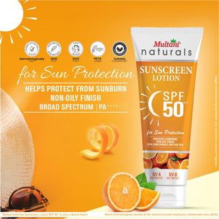 Multani Naturals Cocoa Body Lotion for Long Lasting Nourishment & Multani Naturals SPF 50 PA++ Vitamin C Sunscreen Lotion